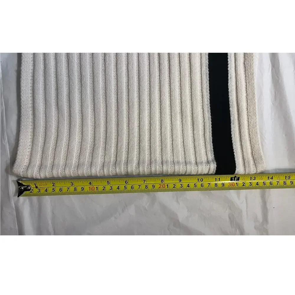 Moose Knuckles Verona Scarf Snow White 100% Merino Wool - NWT